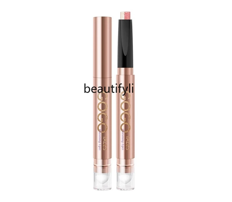 

Two-Color Lazy Eye Shadow Stick Pen One Touch Molding Newbie Beginner Crouching Silkworm Brightening Shadow Earth Color Series