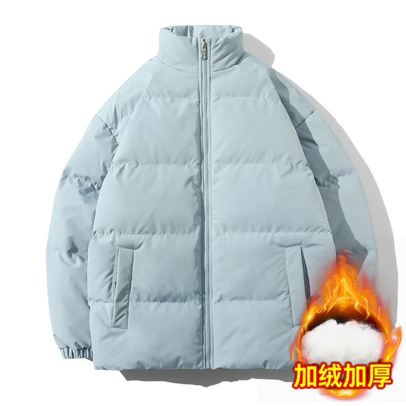 

Хлебная хлопковая одежда 2025, мужская утолщенная хлопковая одежда с воротником-стойкой, японская куртка