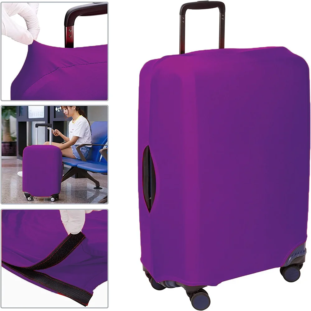 Reiskoffer Stofhoes Bagage Beschermhoes Van Toepassing 18-32 Inch Trolley Koffer Wit Foto Serie Print Reisaccessoires