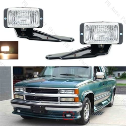 Foglamp Foglight For Chevy GMC C/K 1500 2500 3500 1988 1989 1990 1991 1992 1993 1994 1995 1996-2000 Front Bumper Fog Light Lamp