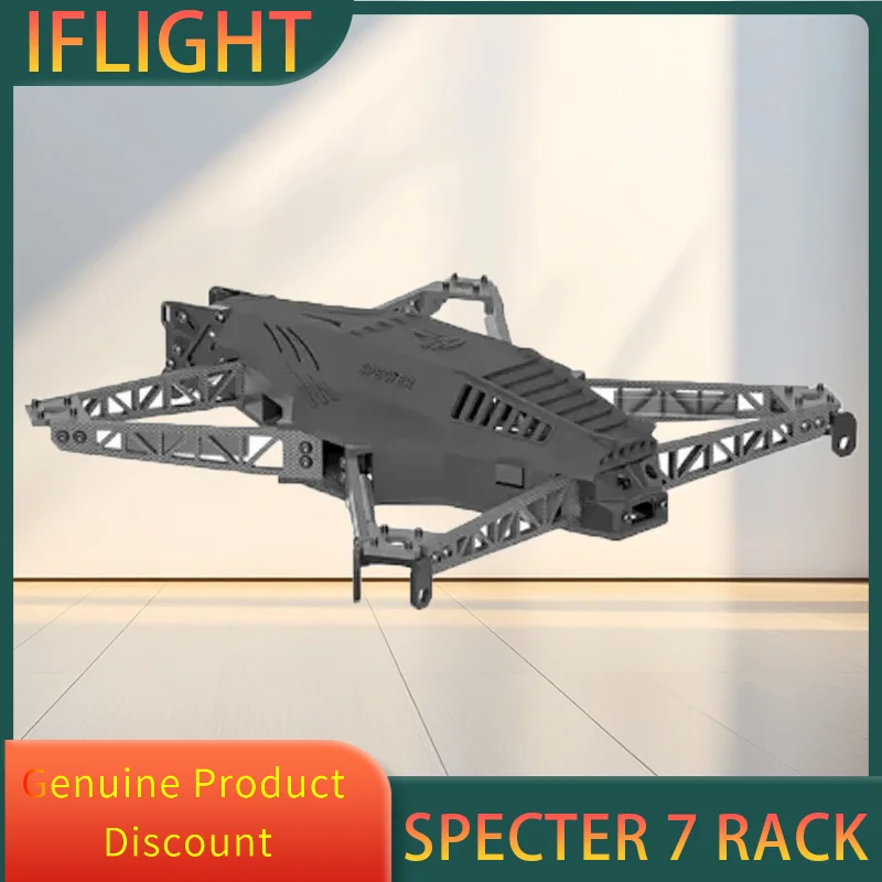 

iFlight Spectre 7 Рама дрона FPV Толщина руки 4 мм Колесная база 306 мм для гоночного дрона дальнего действия для фристайла FPV