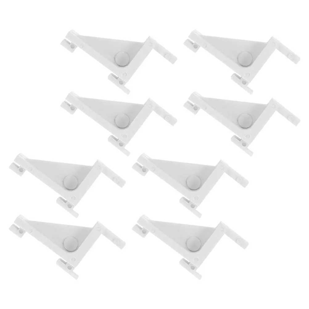

8pcs Freezer Shelf Clips Refrigerator Spacers Plastic Buckle White Support Accessories Fridge Cooler Storage Organization
