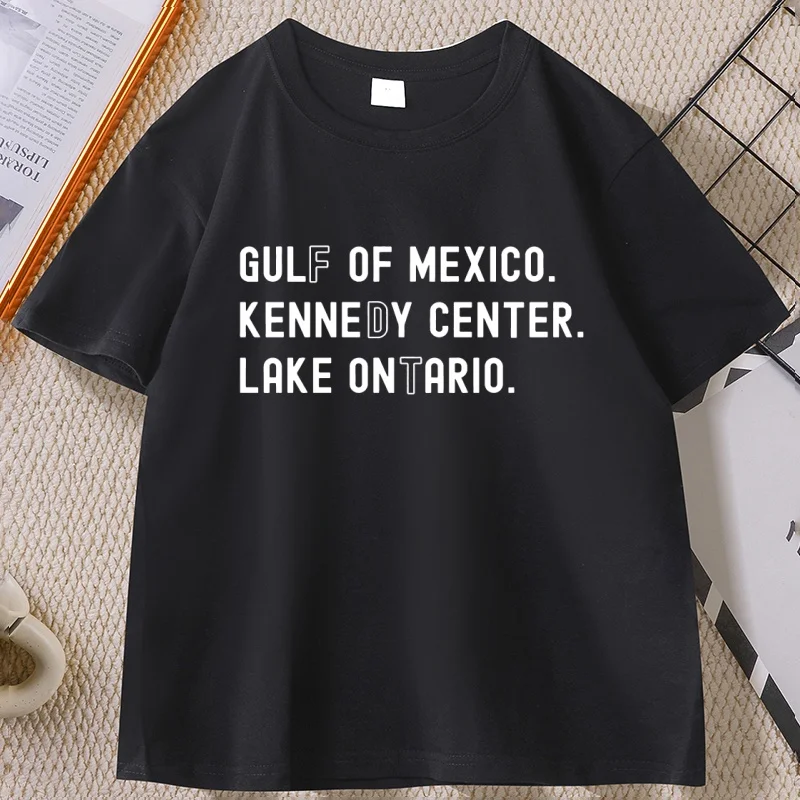 Lake Ontario Kennedy Center T Shirt Funny Cotton Tee Men Women Casual Round Neck Printed T-shirts Loose Short Sleeve Man