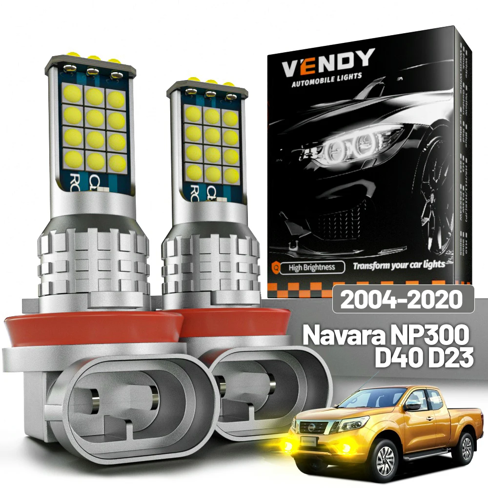 

2pcs LED Fog Light For Nissan Navara NP300 D23 D40 2004-2020 2011 2012 2013 2014 2015 2016 2017 2018 2019 Canbus Accessories