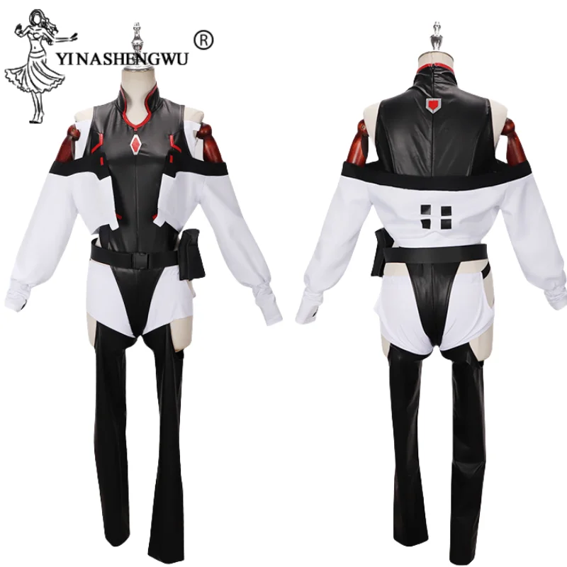 Spiel Cyberpunk Lucy Kostüm Cosplay Anime Edger unners sexy Frauen Bodysuit Overall Lucy Perücke Rollenspiel Uniform Halloween Kleidung