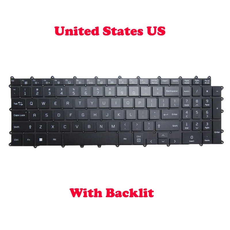 Backlit US SP RU Keyboard For LG 17Z90P 17Z90P-G 17Z90P-K 17Z90P-N 17Z90P-G.AA55A3 G.AH75A2 G.AJ55A2 G.BH71P1 K.AA55A8 N.APB7U1