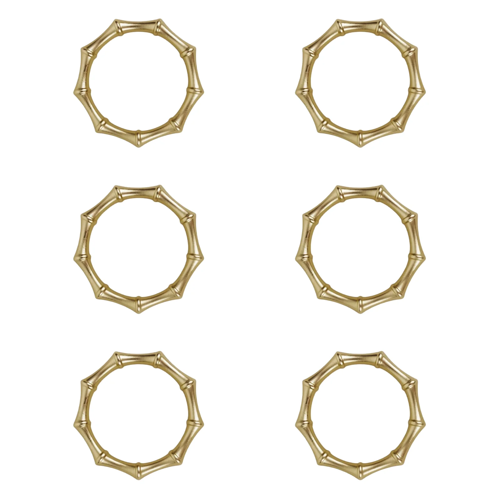 

Set of 6 Golden Napkin Rings Zinc Alloy with Wood Knot Decoration for Elegant Tableware in Hotels and Restaurants