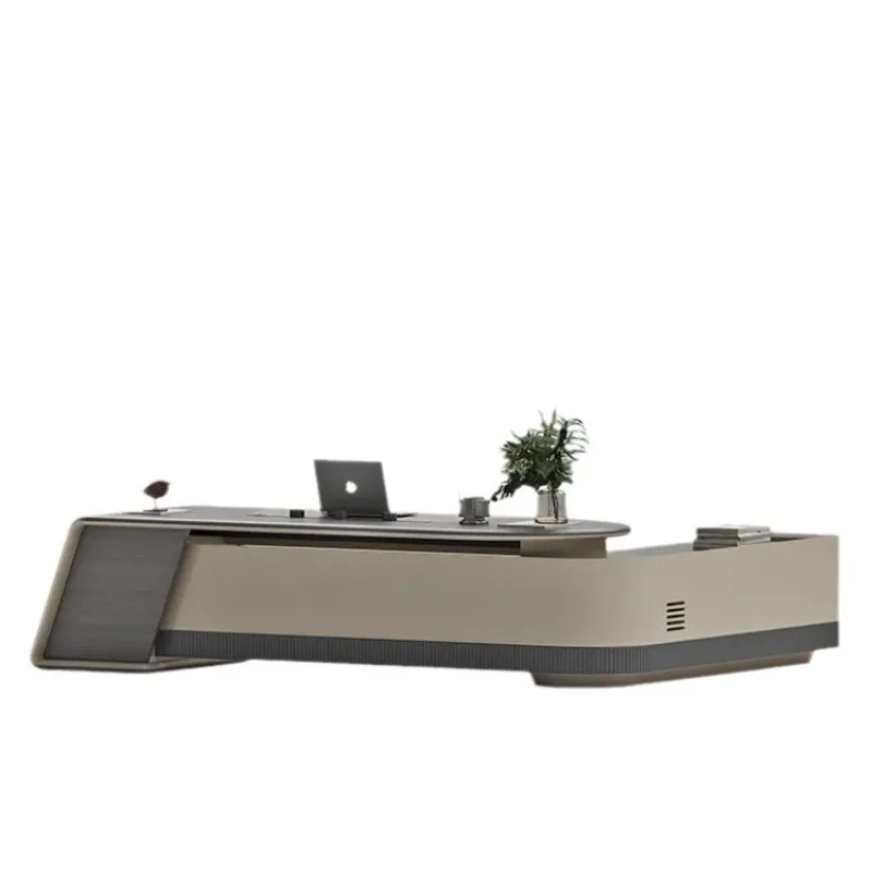 Boss's Office Desk Modern Atmosphere Senior Class Teacher Leadership Office President's Office Desk and Chair Combination