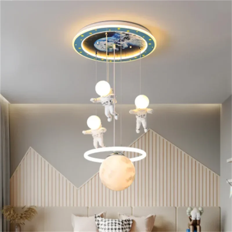 Decoração de casa lustre moderno para o quarto das crianças bonito lâmpadas interior inteligente led lustres iluminação interior