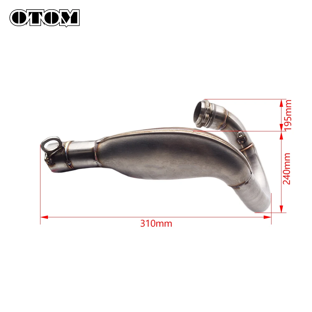 OTOM 2023 Motorcycle Exhaust Header Pipe For KTM SXF250 SXF250 PRADO SXF250 TROY LEE DESIGNS XCF250 RC4 R Pit Dirt Bikes Parts