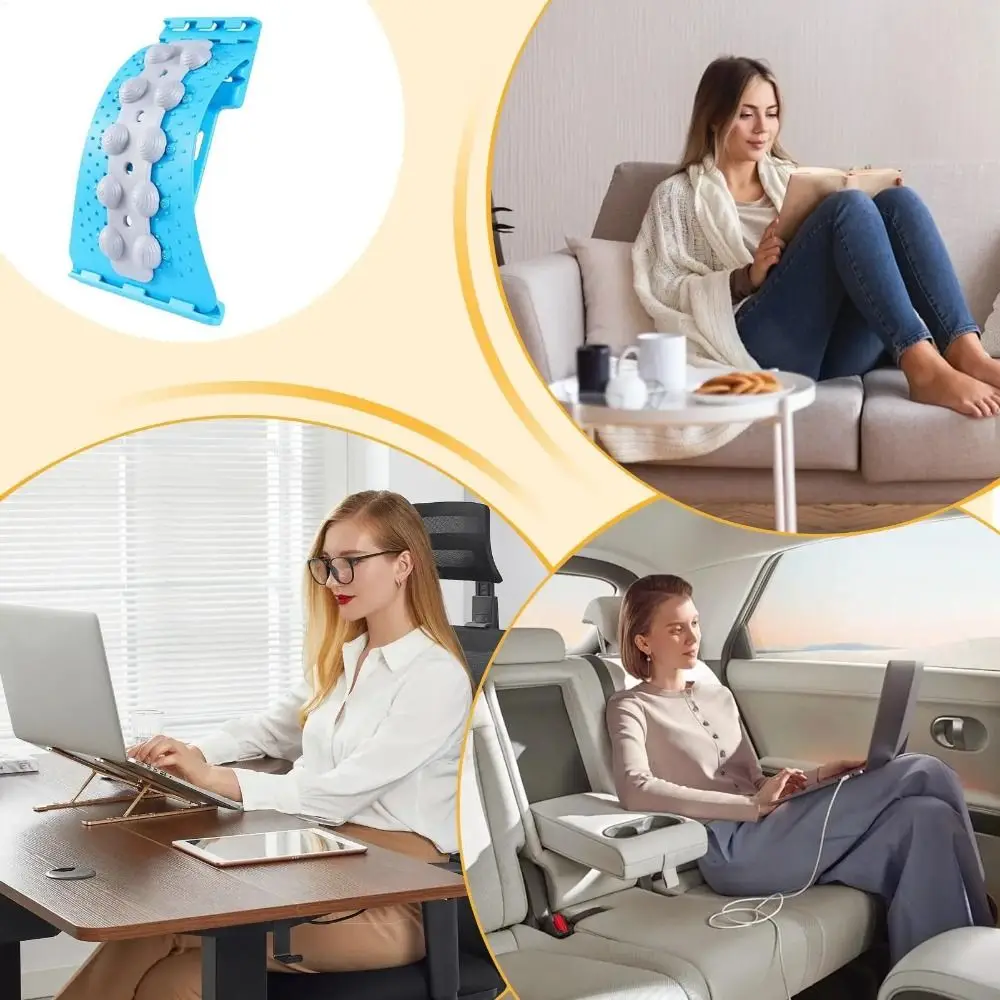 

1 шт., 4-уровневые носилки для спины, коррекция горбатости, растяжка поясничного отдела позвоночника, массажная доска для спины, поясничная поддержка