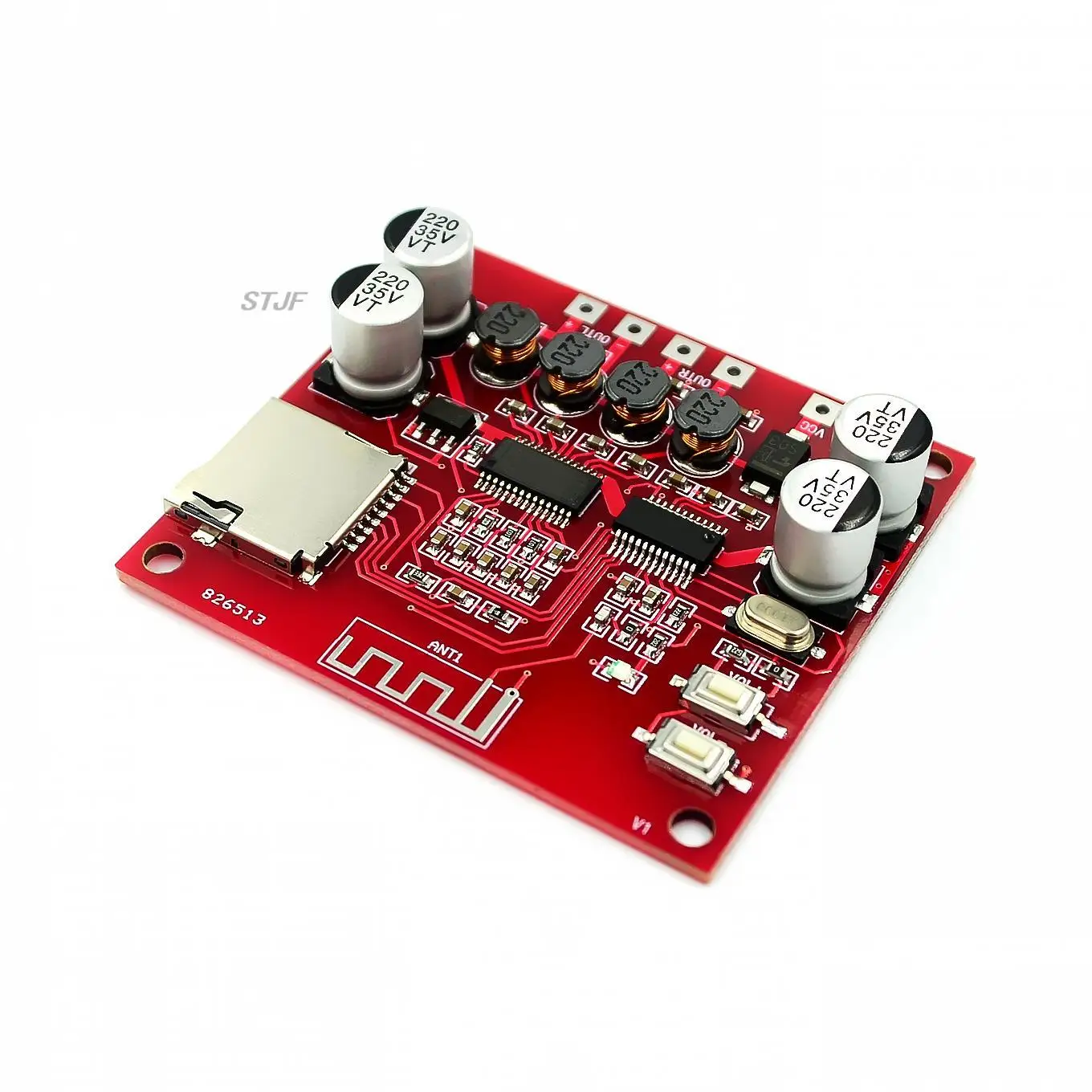 XH-A233 15W X 2 Bluetooth 4.2 Digital power amplifier board Stereo TF Card Play 12v~24v Audio Amp