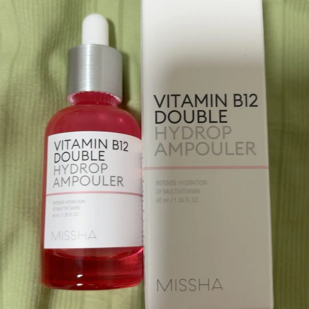 MISSHA Vitamin B12 Double Hydrop Ampouler 40ml Sérum de Vitamina C Hidratante Essência Facial Creme Cosméticos Coreanos