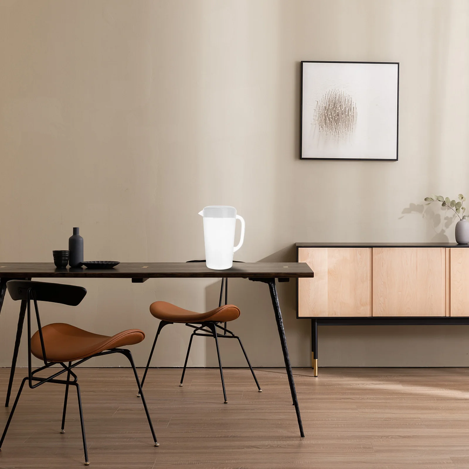 

Large Capacity Water Pitcher Food Safe Plastic Heat Resistant Cold Water Kettle Juice Pot for Home Entertainment