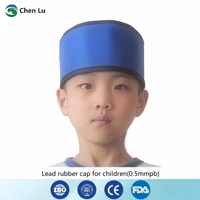 X-ray gamma ray radiological protection 0.5mmpb children lead cap ionizing radiation protection adjustable child lead cap