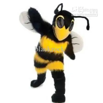 Mascote dos desenhos animados fantasia de pelúcia para adulto, bonito Hornet, Bee e Hornet, vestido extravagante, Natal e Halloween, venda quente, novo