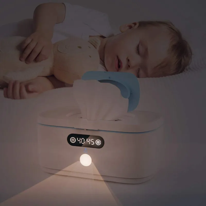 Wipe Wamer for Vehicle and Home Use, Baby Wet Wipes Dispenser and Diaper Wipe Warmer with Night Light,