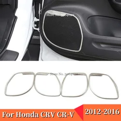 For Honda CRV 2012 2013 2014 2015 2016 Car Sticker Accessories Stainless steel Inside Door Audio Speak Sound Ring Trim Frame