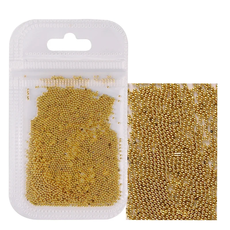 10g Metallic Caviar Micro Beads 0.6-2.0mm Size for Nail Art DIY Creative Nail Decoration Beads - view 6