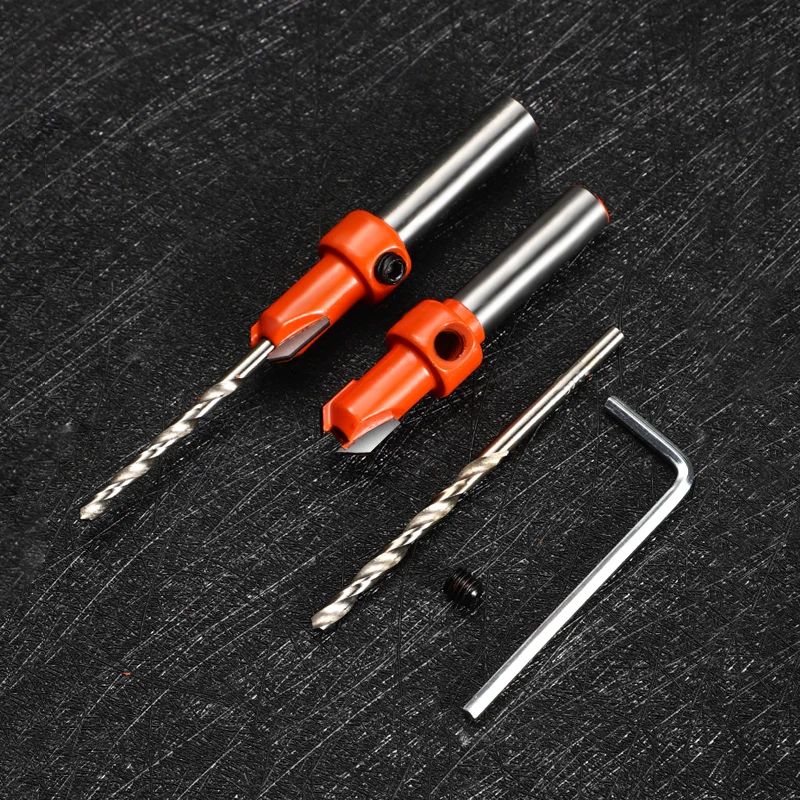 Newshark 2023 New 8mm Shank HSS Woodworking Countersink Router Bit Screw Extractor Demolition for Wood Milling Cutter Power Tool