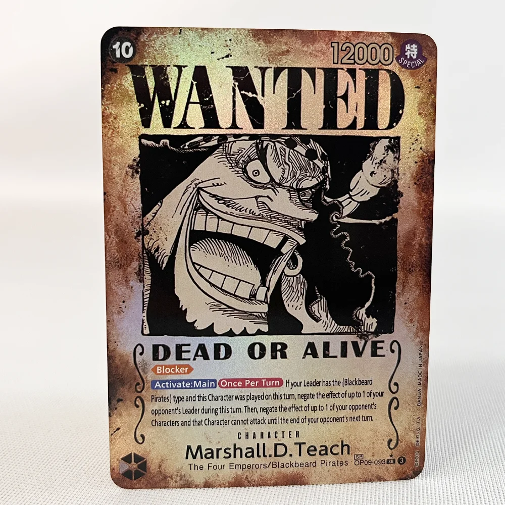 Tarjeta de juego proxy estilo cartel Retro de una pieza, Luffy Buggy Shanks Ace Anime OPCG/PTCG, tarjeta comercial de colección