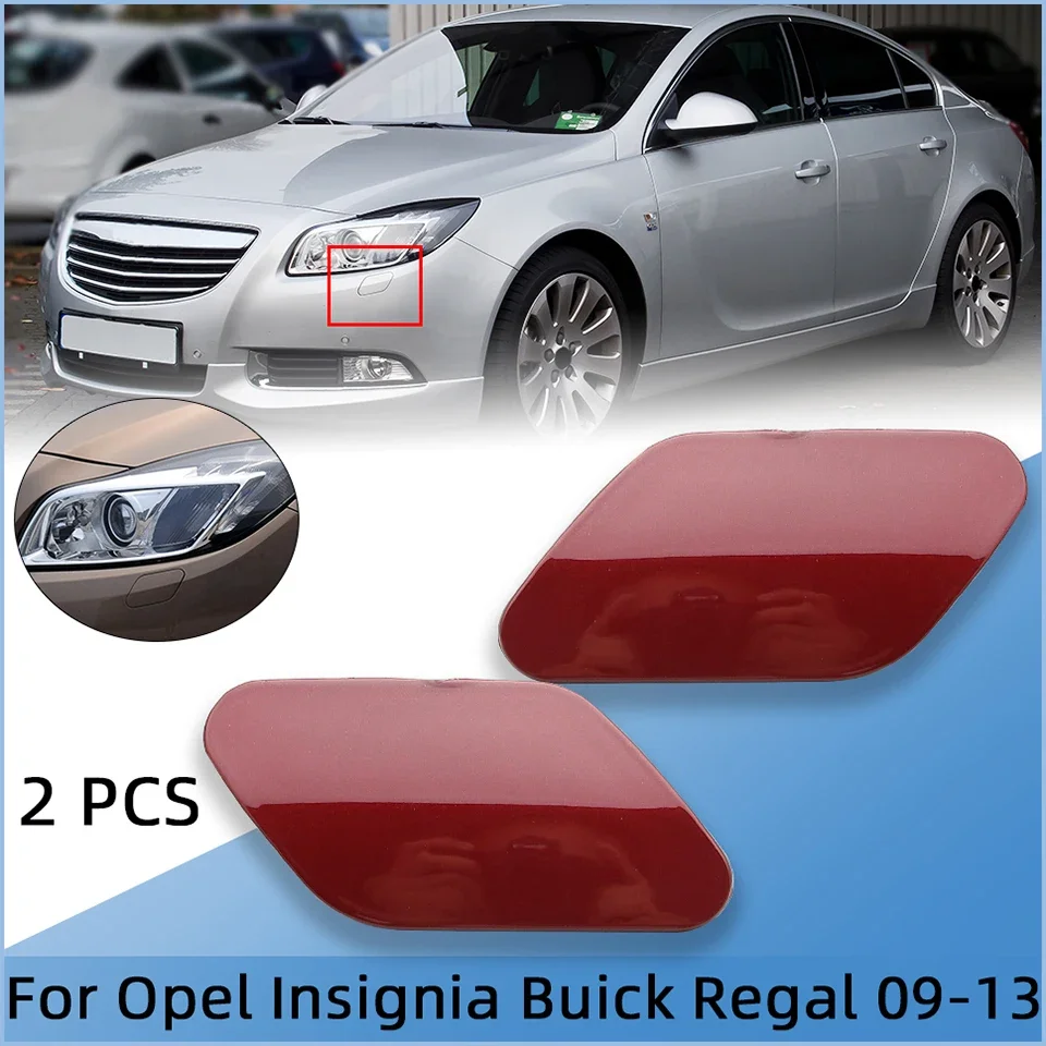 

Pair Front Bumper Headlamp Washer Nozzle Cover Headlight Cleaner Cap Lid For Opel Insignia Buick Regal 2009 2010 2011 2012 2013