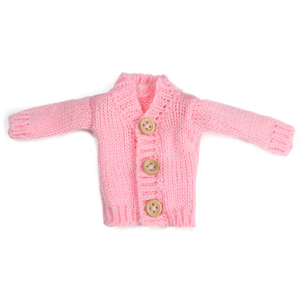 

Новые аксессуары для кукол, разноцветные меховые пальто, мини-вязаный свитер, топы, повседневное платье, одежда