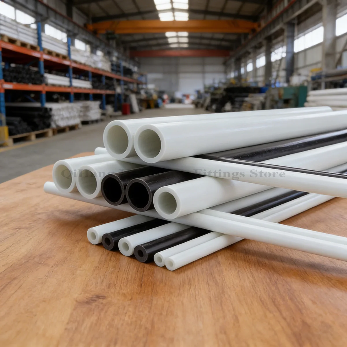 L500mm White Black High Hardness Fiberglass Tube, OD 3-25mm Hollow Glass Fiber Rod, High Strength Hard Plastic Insulation Pipe view 3