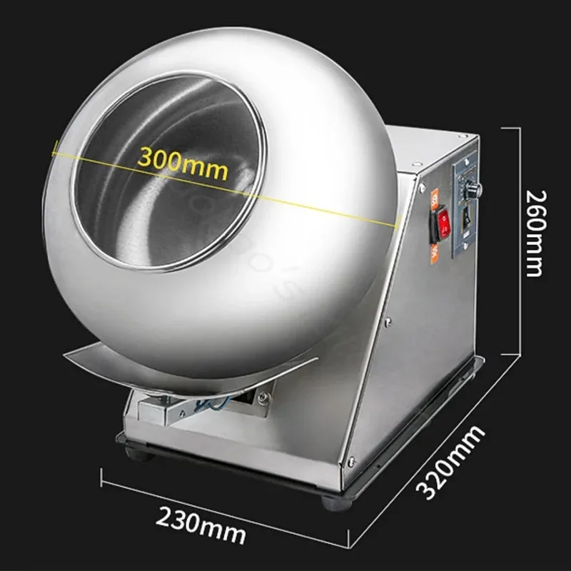 Macchina di rivestimento dello zucchero di arachidi del Popcorn della mandorla del dado elettrico macchina commerciale del spalmatrice della caramella macchina automatica di rotolamento della caramella