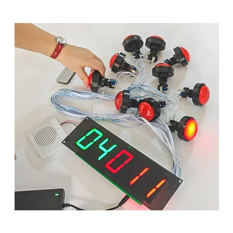 Street carnival game improve reflex reaction rehabilitation training interactive push button led lights for reaction speed