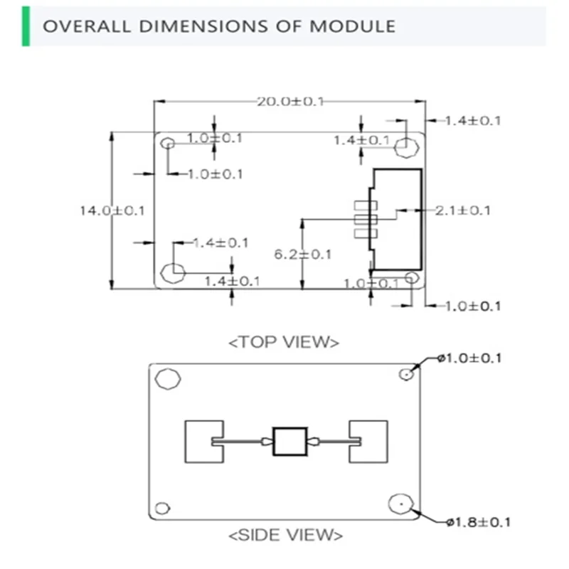 A23F-24G Millimeter Wave Radar Sensor LD116 Intelligent Low Power Human Body Sensor Module Movement Detection Sensor