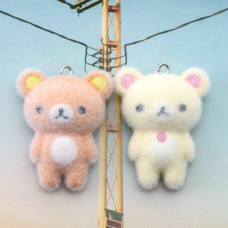 

Kawaii Rilakkuma Keychain Anime Cartoon Women Products DIY Resin Cute Doll Bag Charm Clothes Backpack Decoration Gift Wholesale