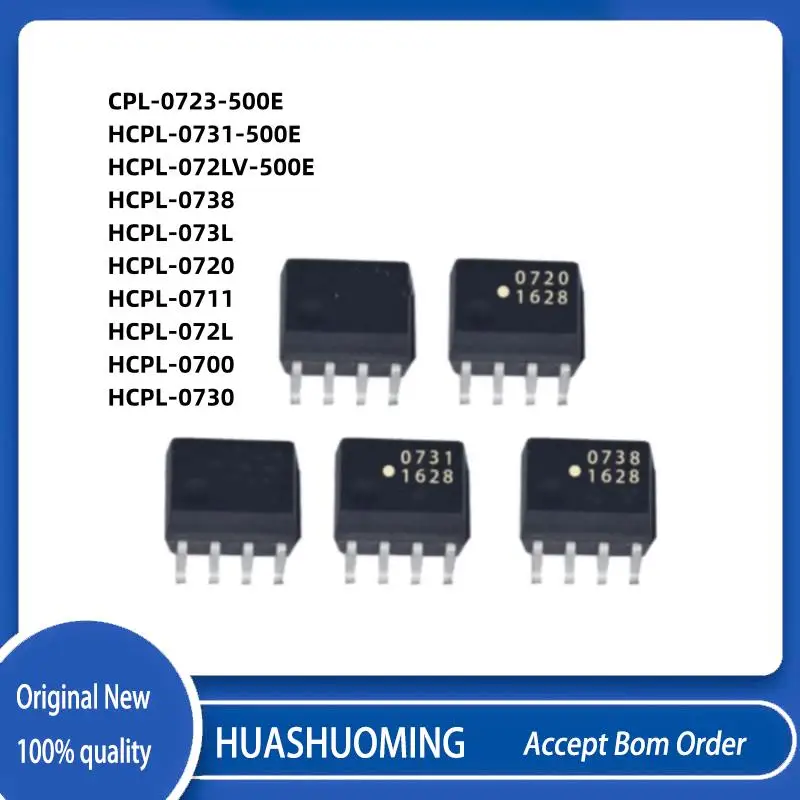 

10Pcs/LOTHCPL-0723-500E HCPL-0731-500E HCPL-072LV-500E HCPL-0738 HCPL-073L HCPL-0720 HCPL-0700 HCPL-0730 HCPL-0711 HCPL-072L