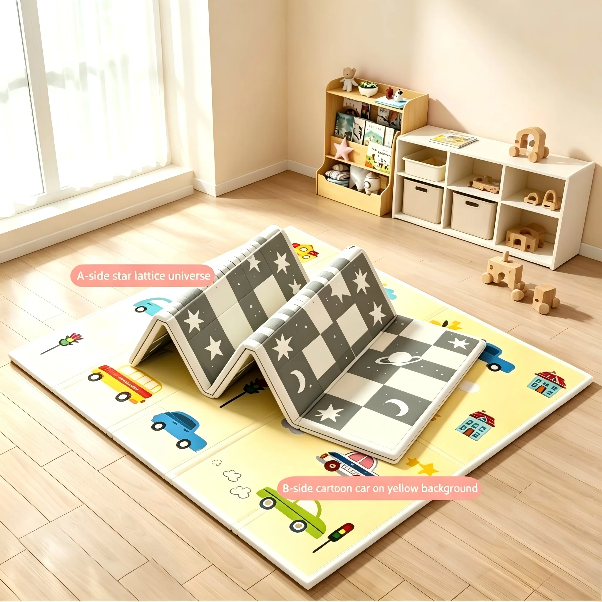 Waterproof and anti fouling baby crawling pad XPE material is easy to clean and foldable for protecting game activity pads