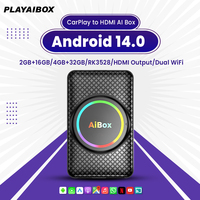 Android 14 CarPlay Wireless Android Auto Smart Ai Box HDMI Output RK3528 For Netflix YouTube Wired OEM CarPlay Android Auto Cars