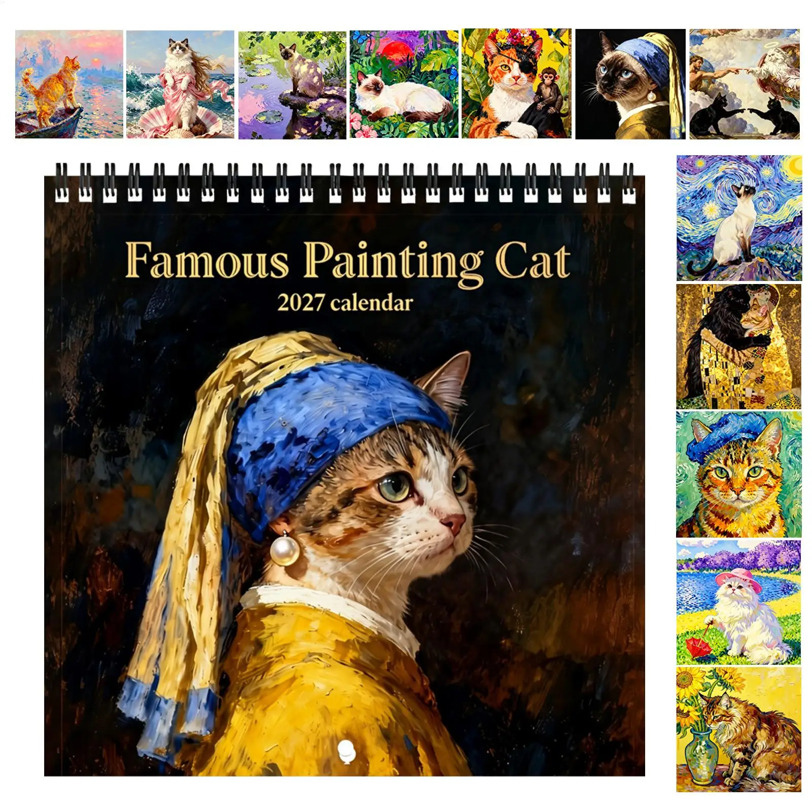 calendario-de-parede-2027-com-pintura-a-Oleo-de-gatos-12-meses-planejador-divertido-de-gatos-em-papel-grosso