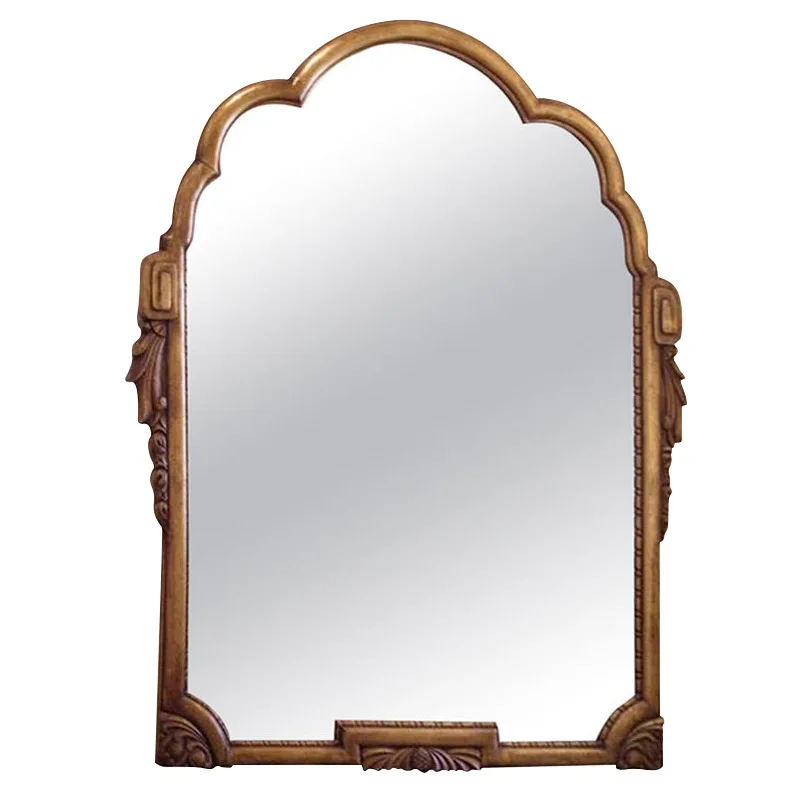 American makeup desktop baroque vanity mirror entryway fireplace wall mirror European and American mirror French vintage