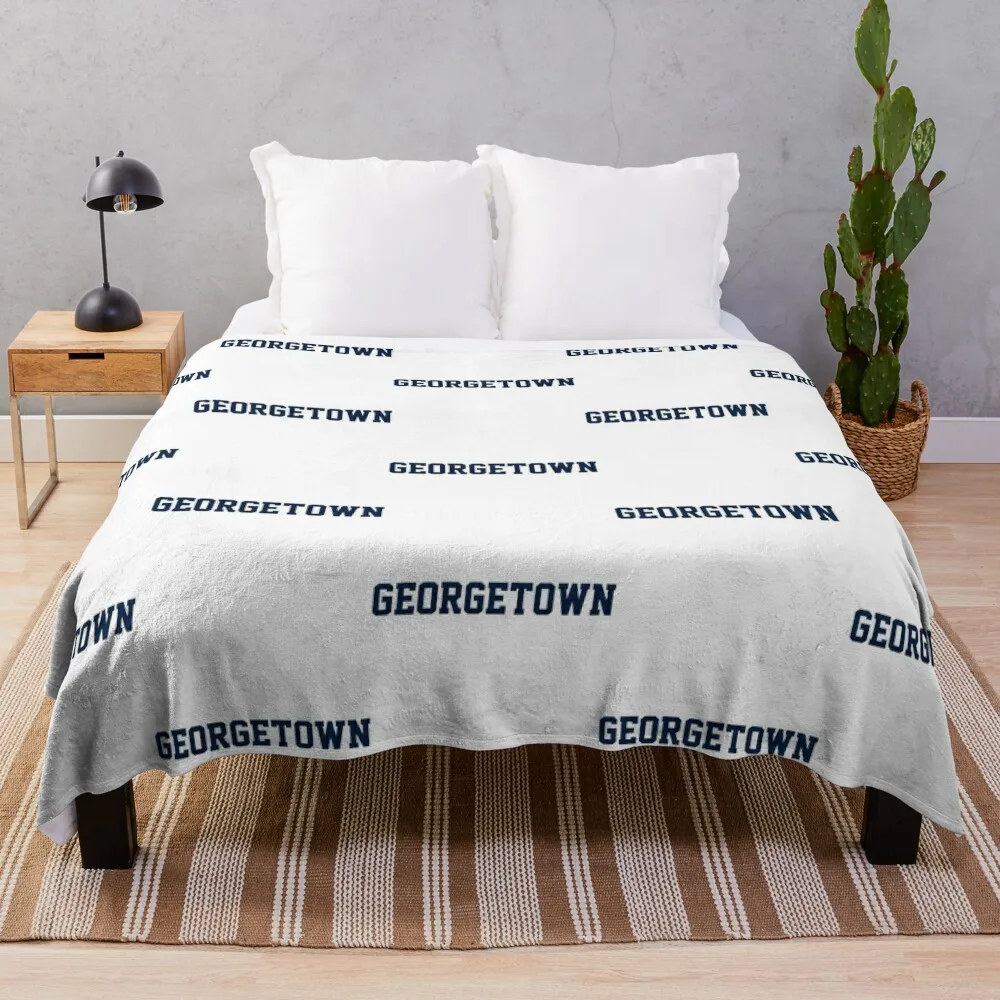 

Georgetown - Georgetown University - Hoyas - Hoya Saxa Throw Blanket Weighted Vintage for sofa Blankets