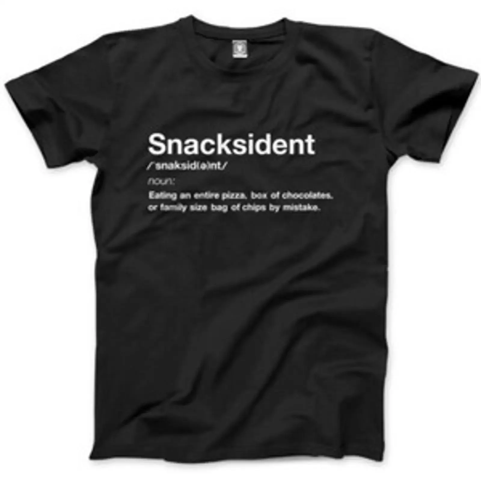 Snacksident Herren T Shirt Lustig Hangry Hungry Food Junk vintage Washed homme Casual Soft Comfortable Top For Everyday Wear