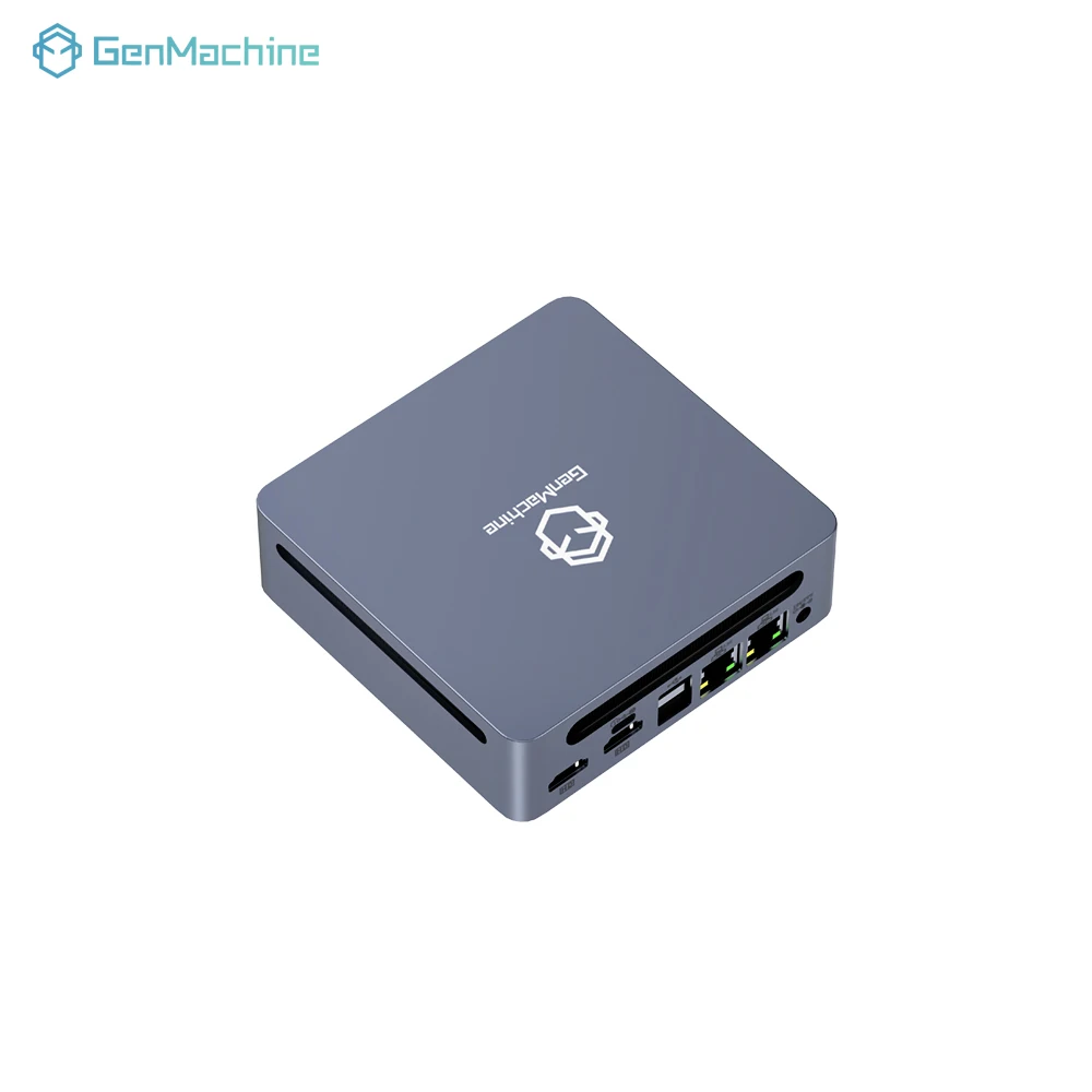 Komputer Gaming Rakitan Genmachine AMD Ryzen 5 6600H Mini PC |   6-Core 12-Thread |   16GB LPDDR5 + 512GB NVMe SSD |   WiFi 6E & Bluetooth