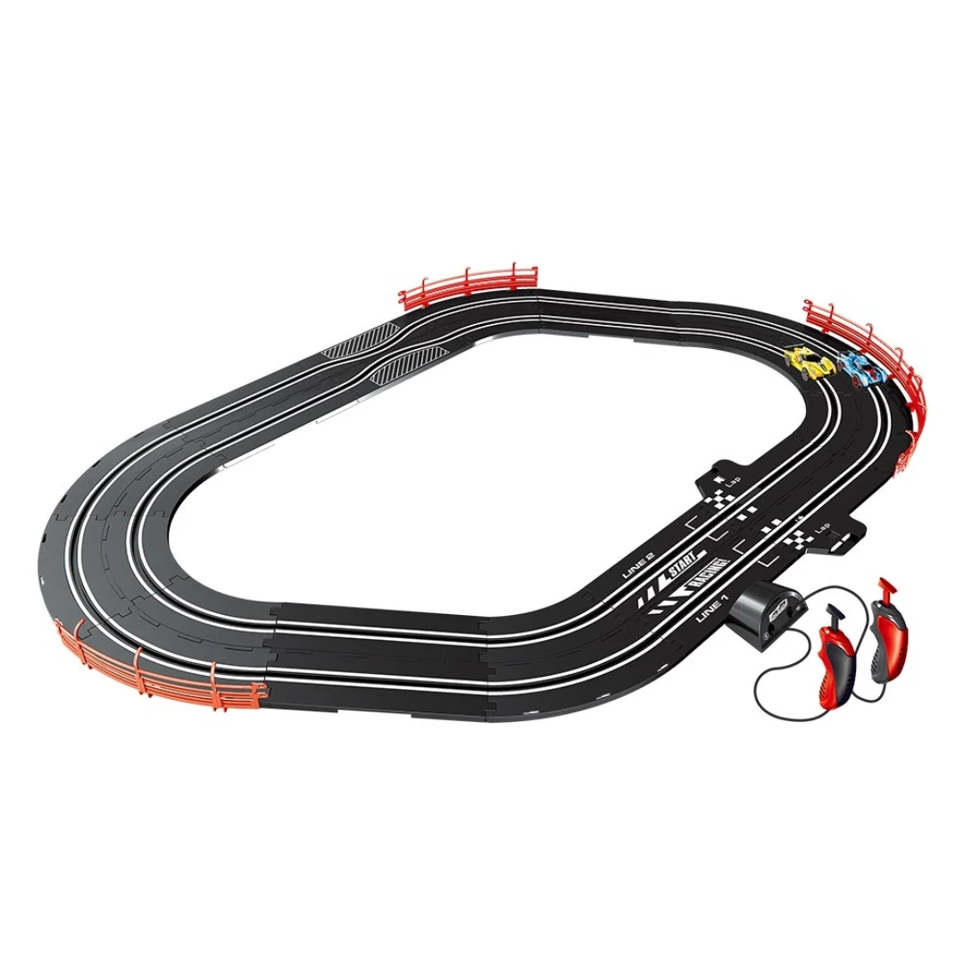 Auto Tram Turbo Run Racing Circuit 3 Formats 240cm Autorama Dm Toys DMT5891