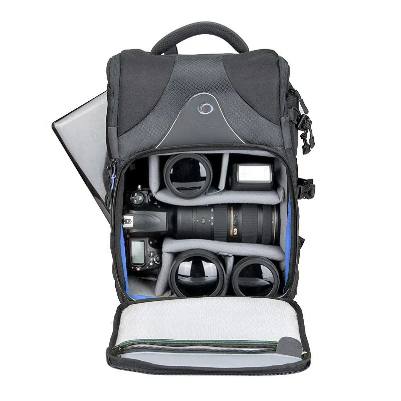Photography bag SLR, camera bag professional, large capacity multi-function, backpack with backpack.