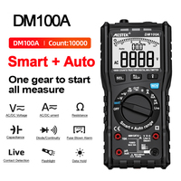 MESTEK Digital Multimeter DM100A Professional Tester AC/DC Voltage Current Resistance NCV Diode Fuse Disconnected Test Metes