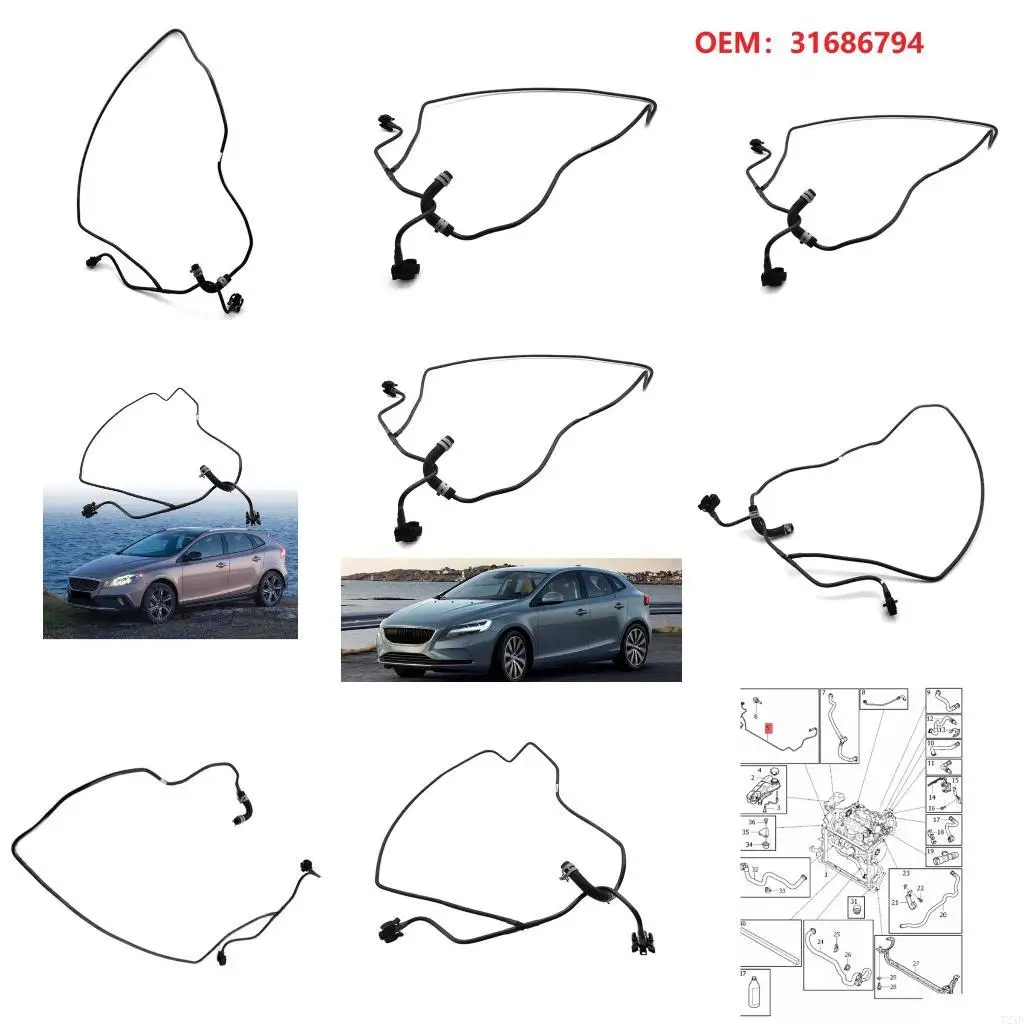 

Coolant Pipe for V40 Coolant Hose Replace 31686794 31319346 72XB