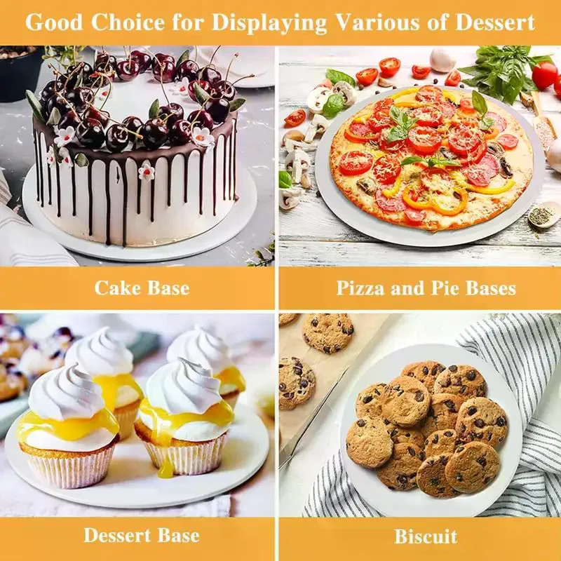 10Pcs Cake Boards Round 8/10/12 Inch Paper Drum Pan For Birthday Wedding Party Cardboard Bottom Tray