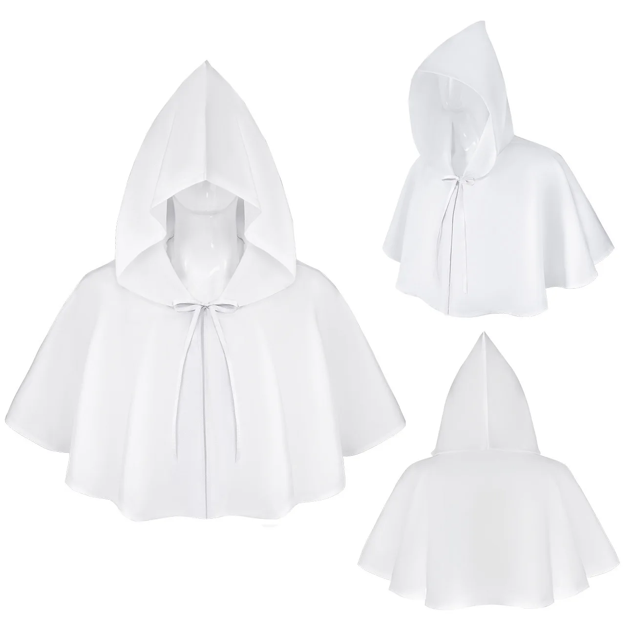 Взрослый размер, один размер, подходит для всех костюмов для косплея на Хэллоуин, средневековый халат с капюшоном «Жнец смерти» и шляпой, универсальная ролевая одежда...