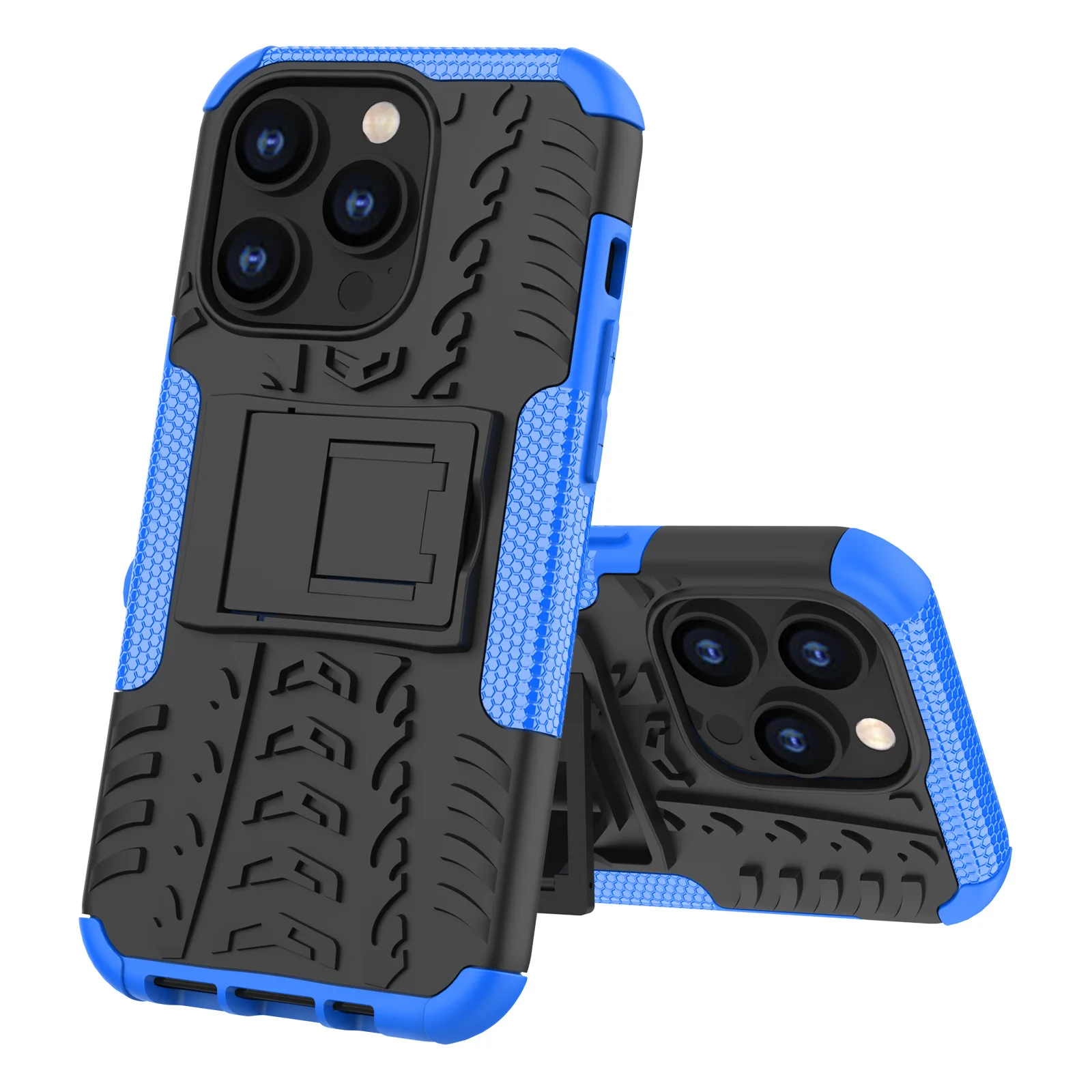 

For iPhone 14 Pro Shockproof Armor Case Magnetic Finger Ring Stand Holder Phone Bumper Cover