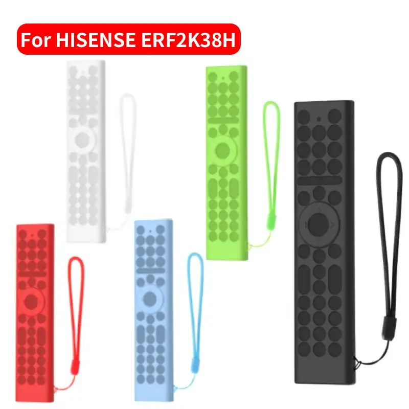 Remote Control Case for HISENSE ERF2K38H Silicone Anti-Fall Skid Protective Case TV Soft Sleeve Skin Cover For HISENSE ERF2K38H