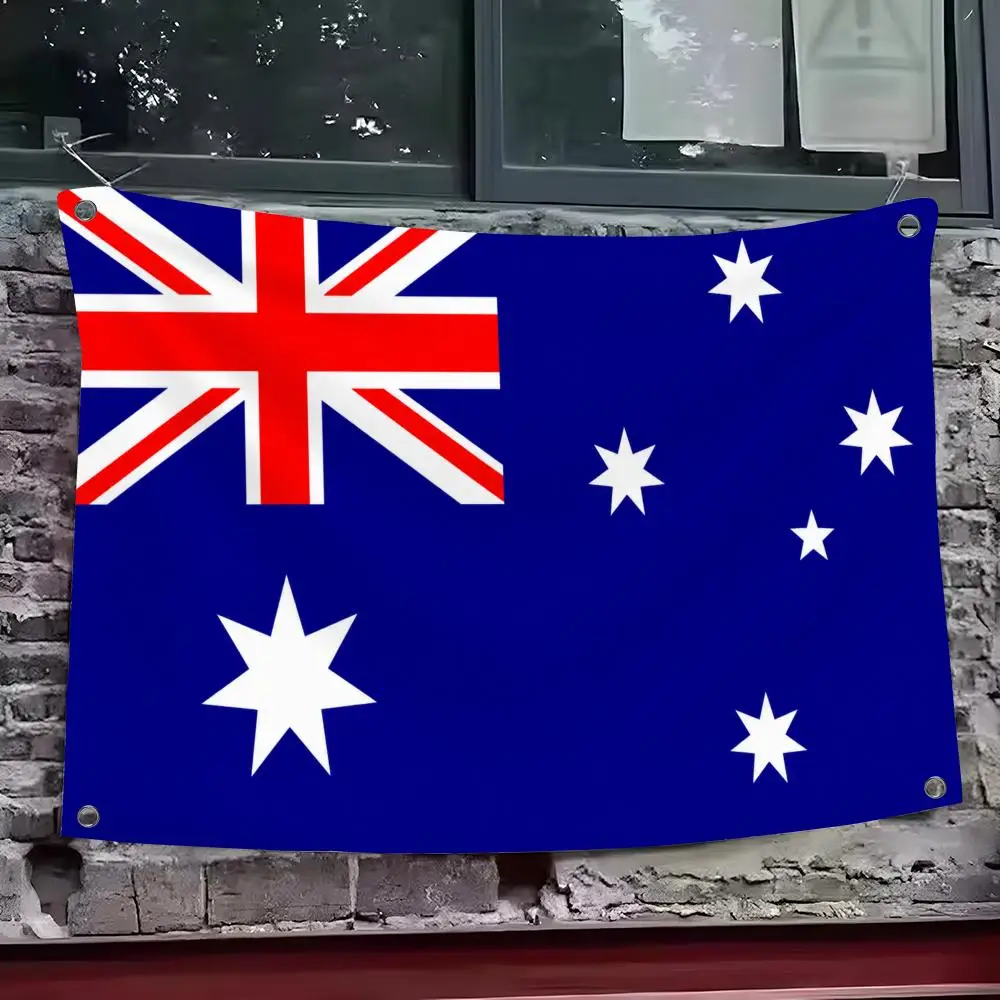 Australia Flags Custom Wall Hanging Background Art Banner For Bedroom Home Living Room Outdoor Decor