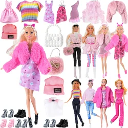 NEW Fashion Clothes For Doll 30cm Daily Sportwaer Winter Sweater Pants Plush Coat Shoes For Doll Mini Accessories Christmas Gift